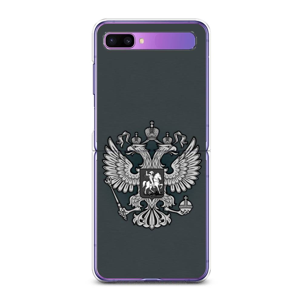 

Чехол Awog для Samsung Galaxy Z Flip 1 "Герб России серый", 2107150-5