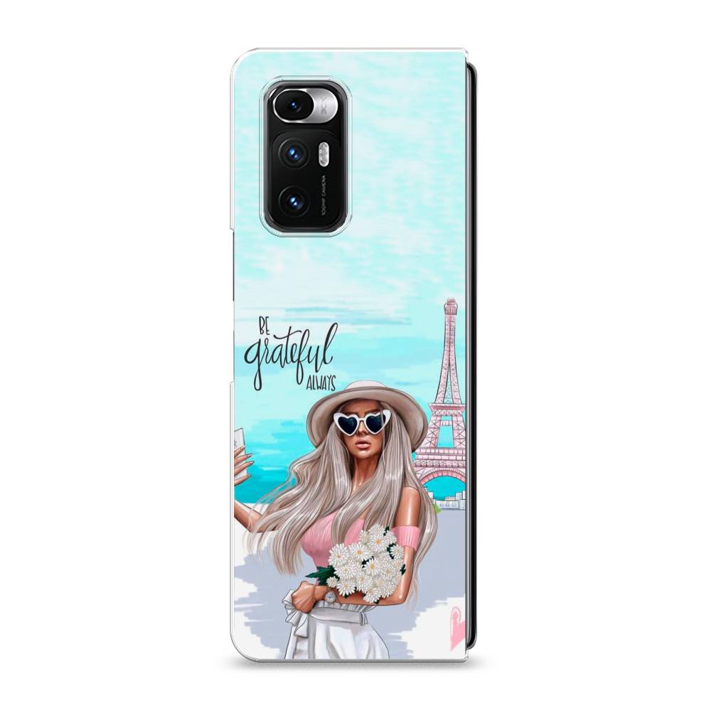 

Чехол на Xiaomi Mi Mix Fold "Селфи Париж", Голубой;бежевый, 314250-6