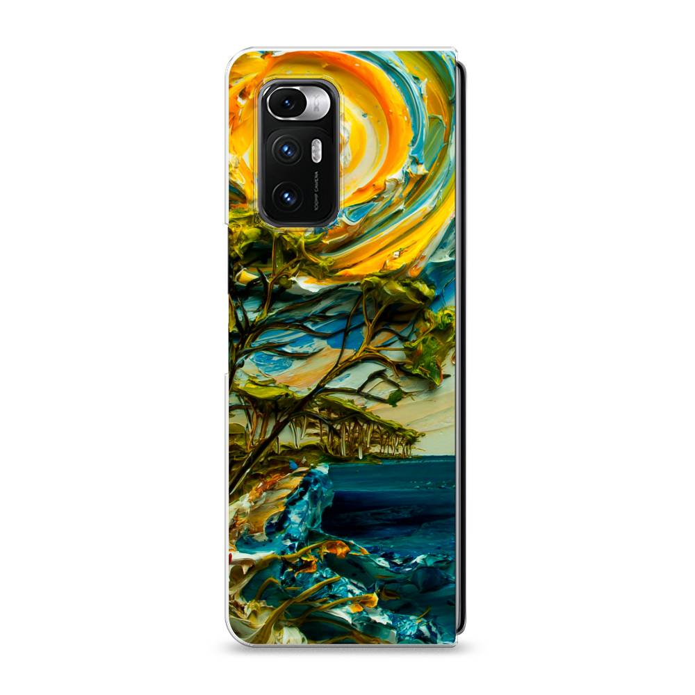 

Чехол на Xiaomi Mi Mix Fold "Солнце живопись", Желтый;синий, 314250-4