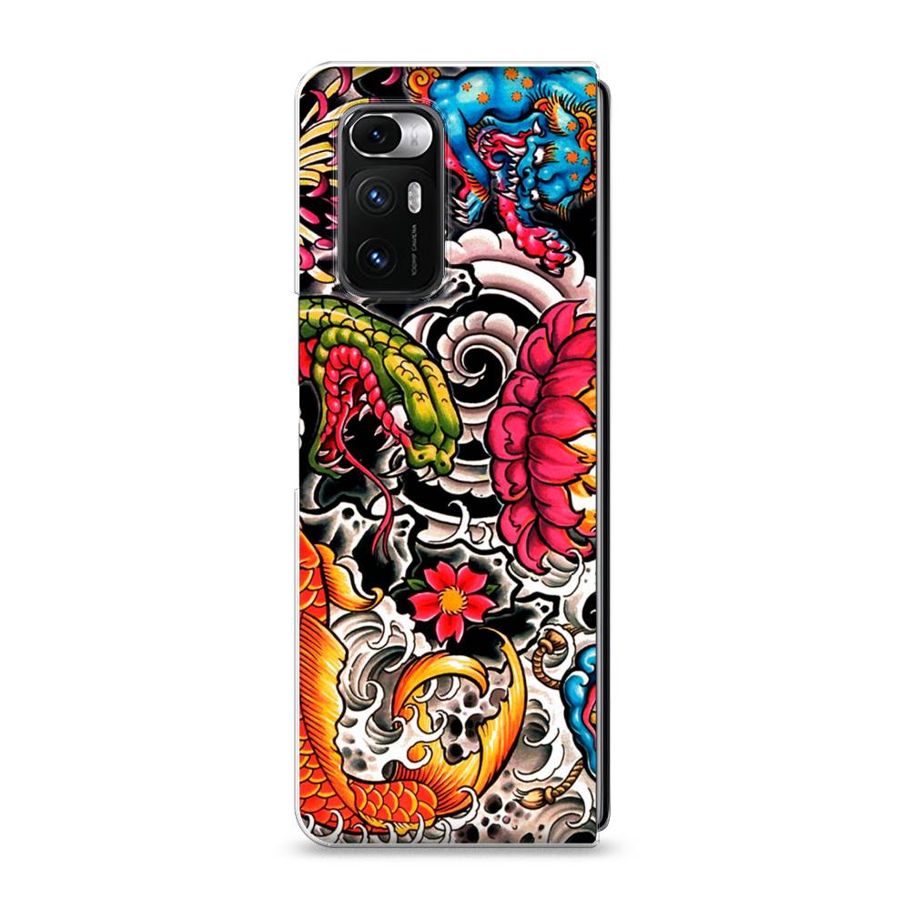 

Чехол на Xiaomi Mi Mix Fold "Японское искусство", Красный;оранжевый;голубой, 314250-4