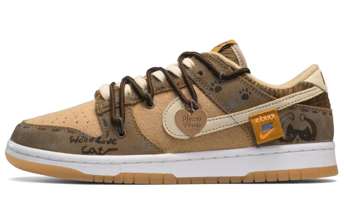 

Кеды унисекс Nike Dunk Low Mud Kitty коричневые 44 EU, Коричневый, Dunk Low Mud Kitty