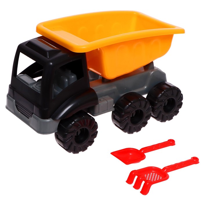 фото Guclu игрушка granite truck «авто самосвал», с совком и грабелькой
