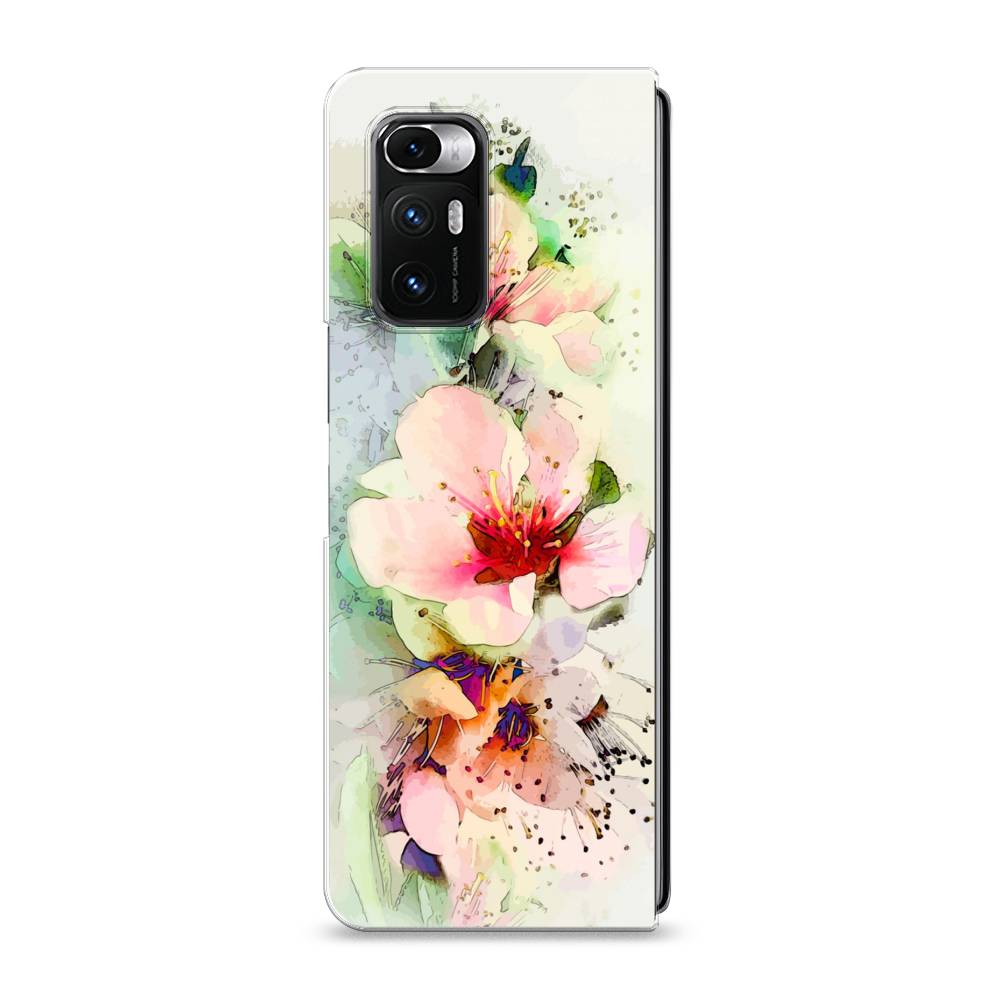 

Чехол на Xiaomi Mi Mix Fold "Нежные цветы", Зеленый;розовый, 314250-2