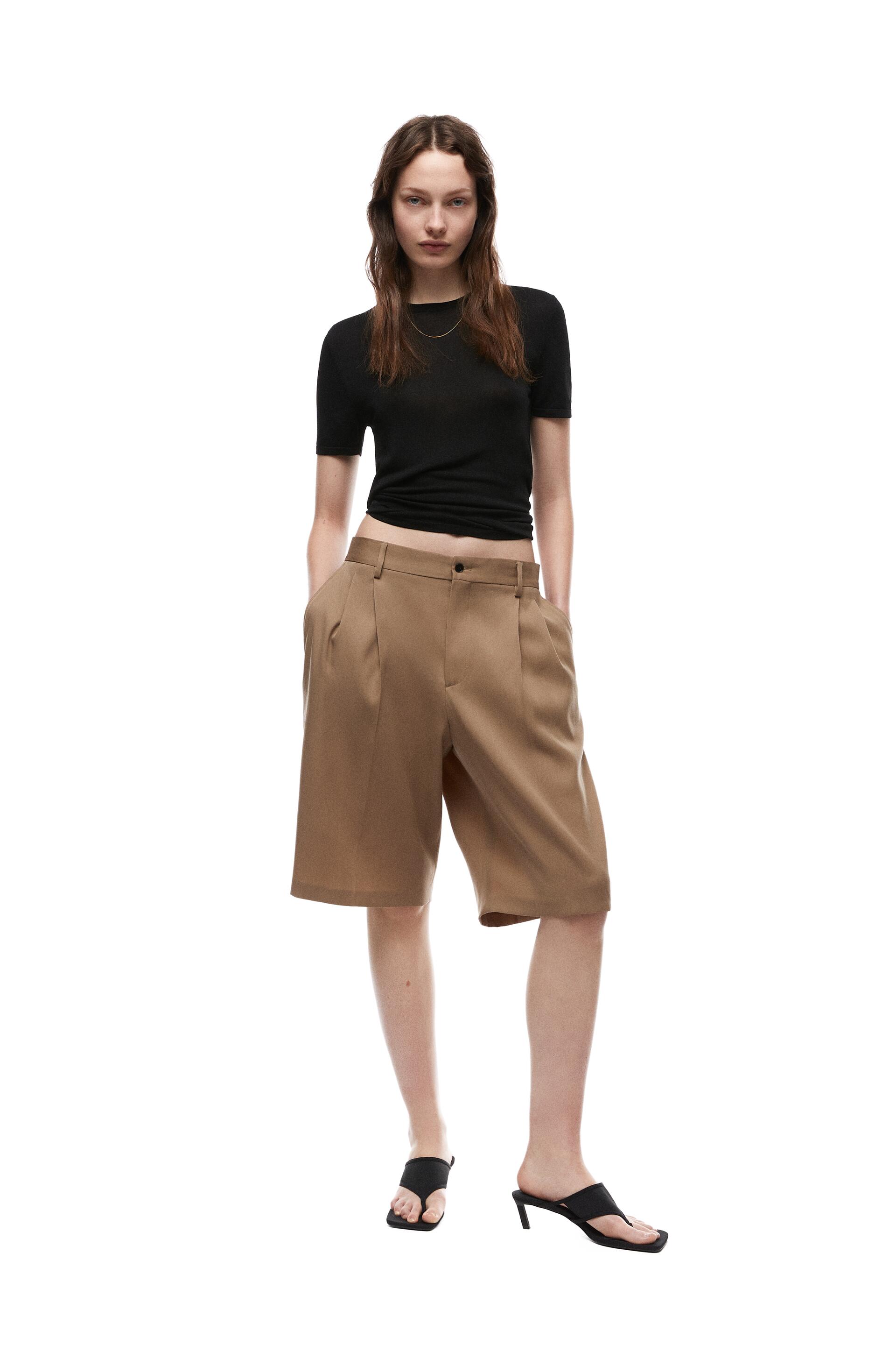 

Шорты мужские ZARA 01564975 коричневые 38 (доставка из-за рубежа), Коричневый, 01564975