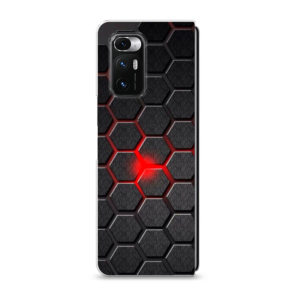 

Чехол на Xiaomi Mi Mix Fold "Соты красные", Красный;черный;серый, 314250-3