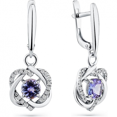 

Серьги из белого золота с танзанитами и бриллиантами Master Brilliant 2-208553-00-31, 2-208553-00-31