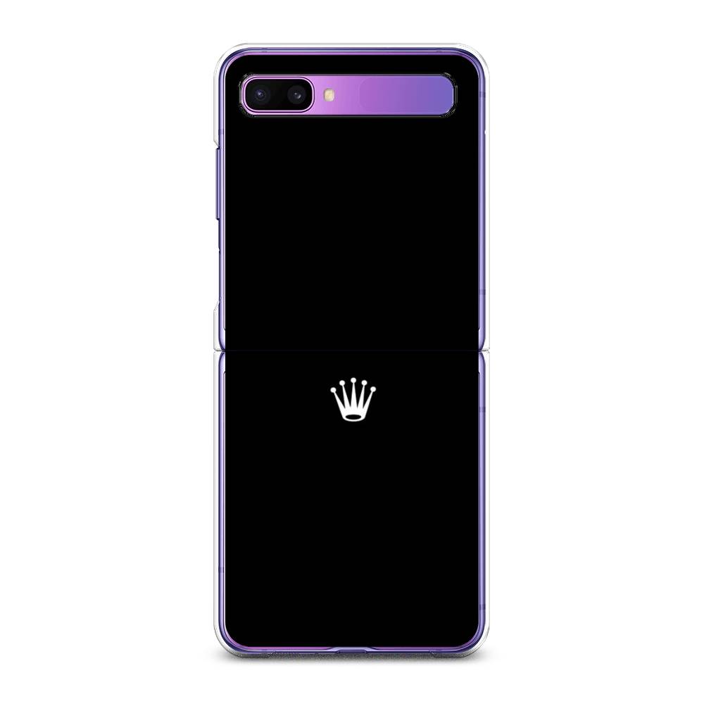

Чехол Awog для Samsung Galaxy Z Flip 1 "Белая корона на черном фоне", 2107150-7