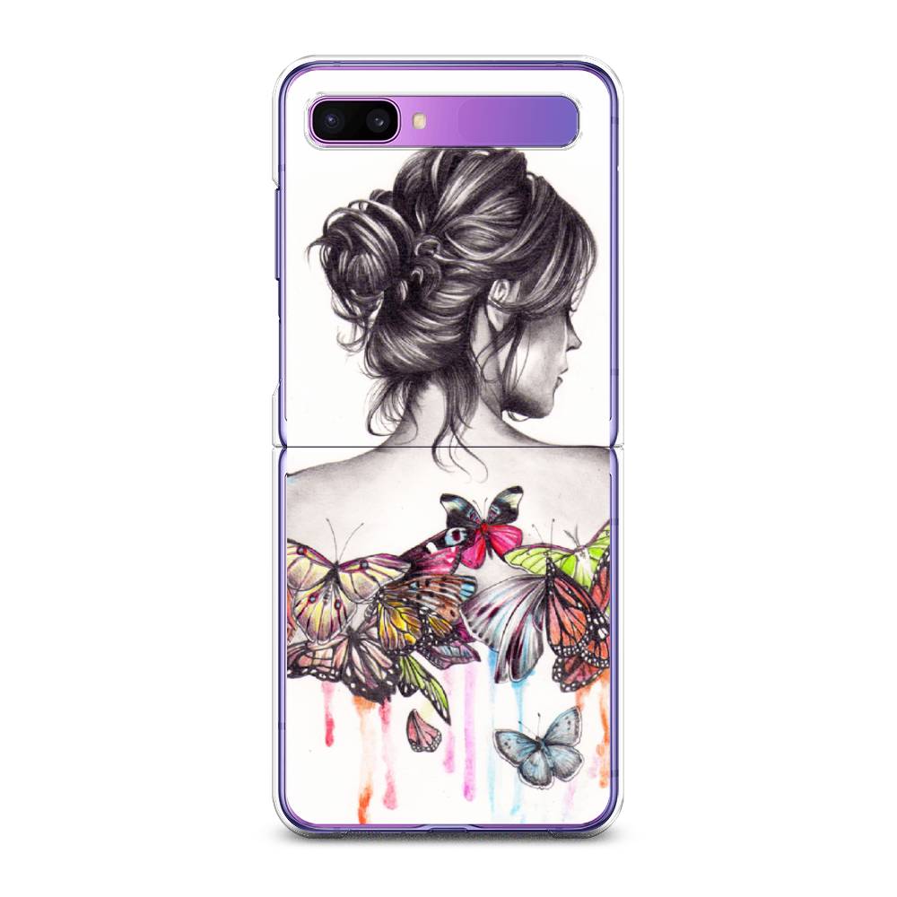 

Чехол Awog для Samsung Galaxy Z Flip 1 "Девушка с бабочками", 2107150-10