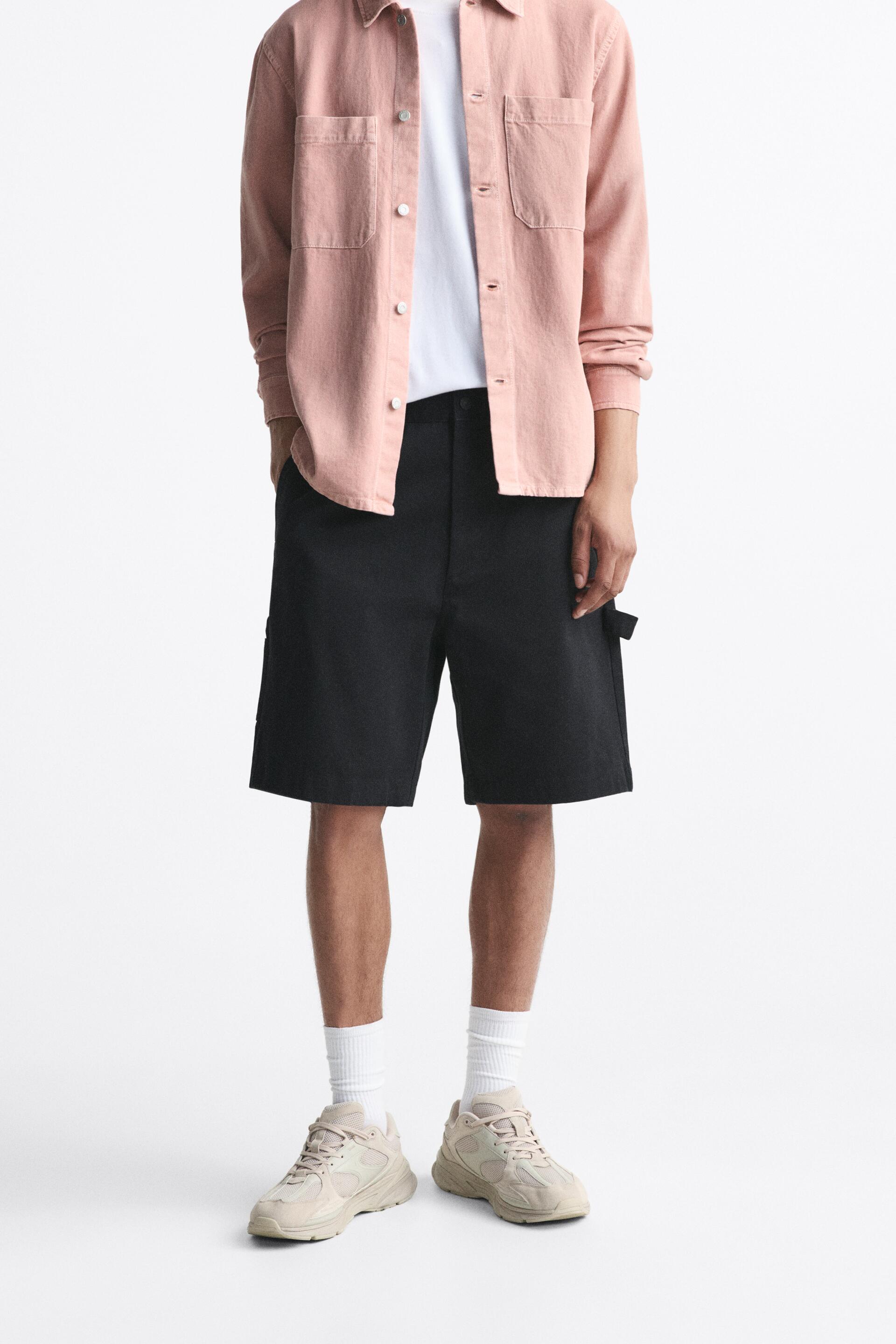 

Шорты мужские ZARA 01538443 черные 40 (доставка из-за рубежа), 01538443