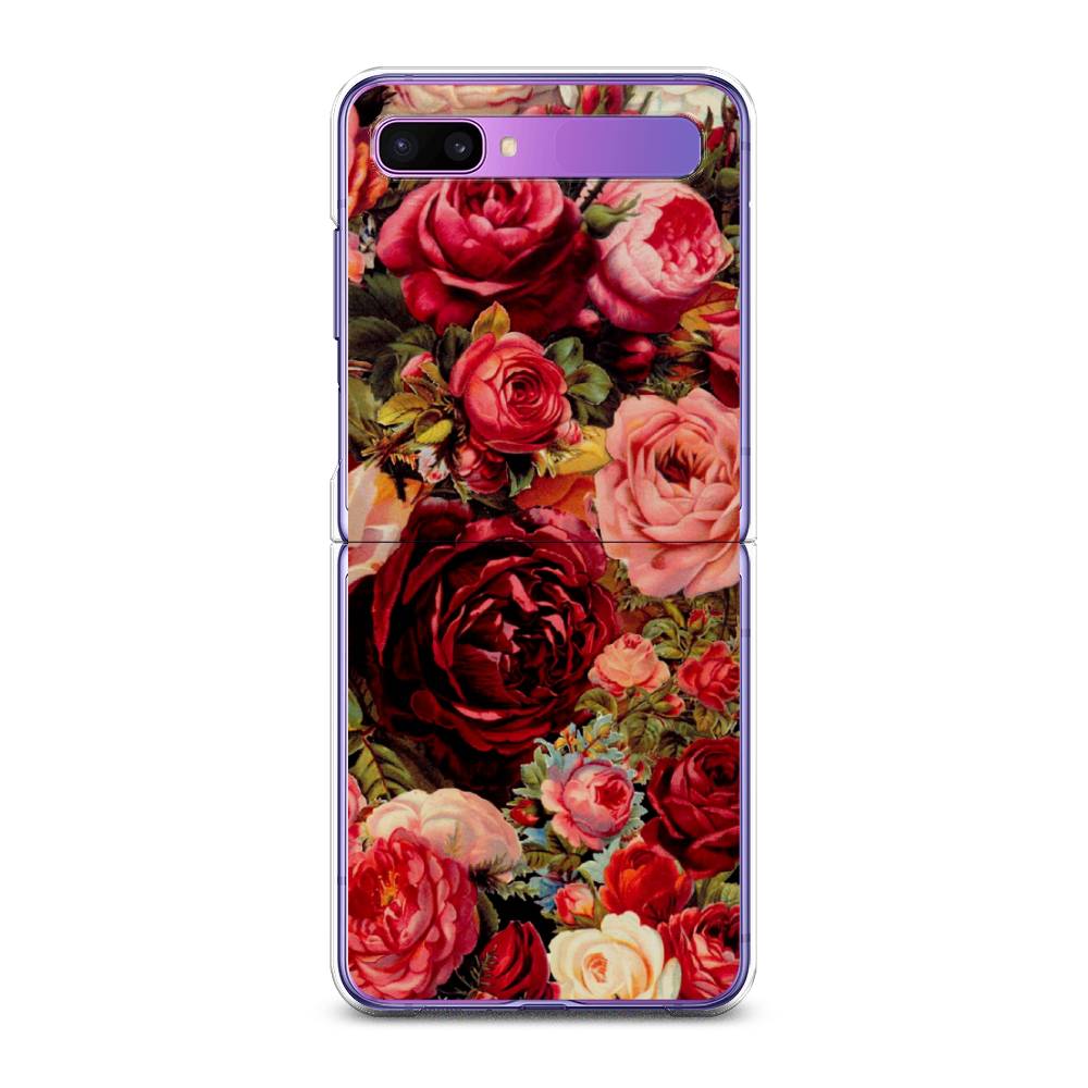 

Чехол Awog для Samsung Galaxy Z Flip 1 "Розы винтажные", 2107150-8