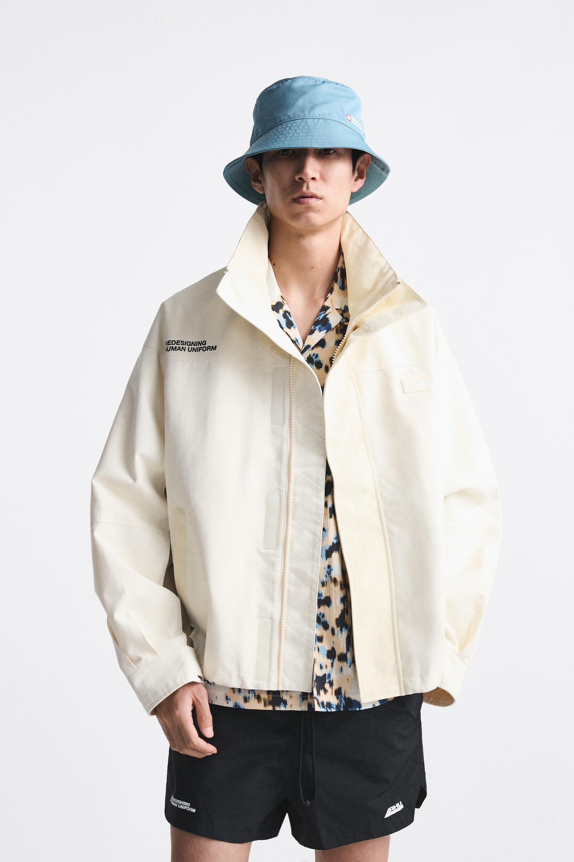 

Ветровка мужская ZARA 01538418 белая S/M (доставка из-за рубежа), 01538418