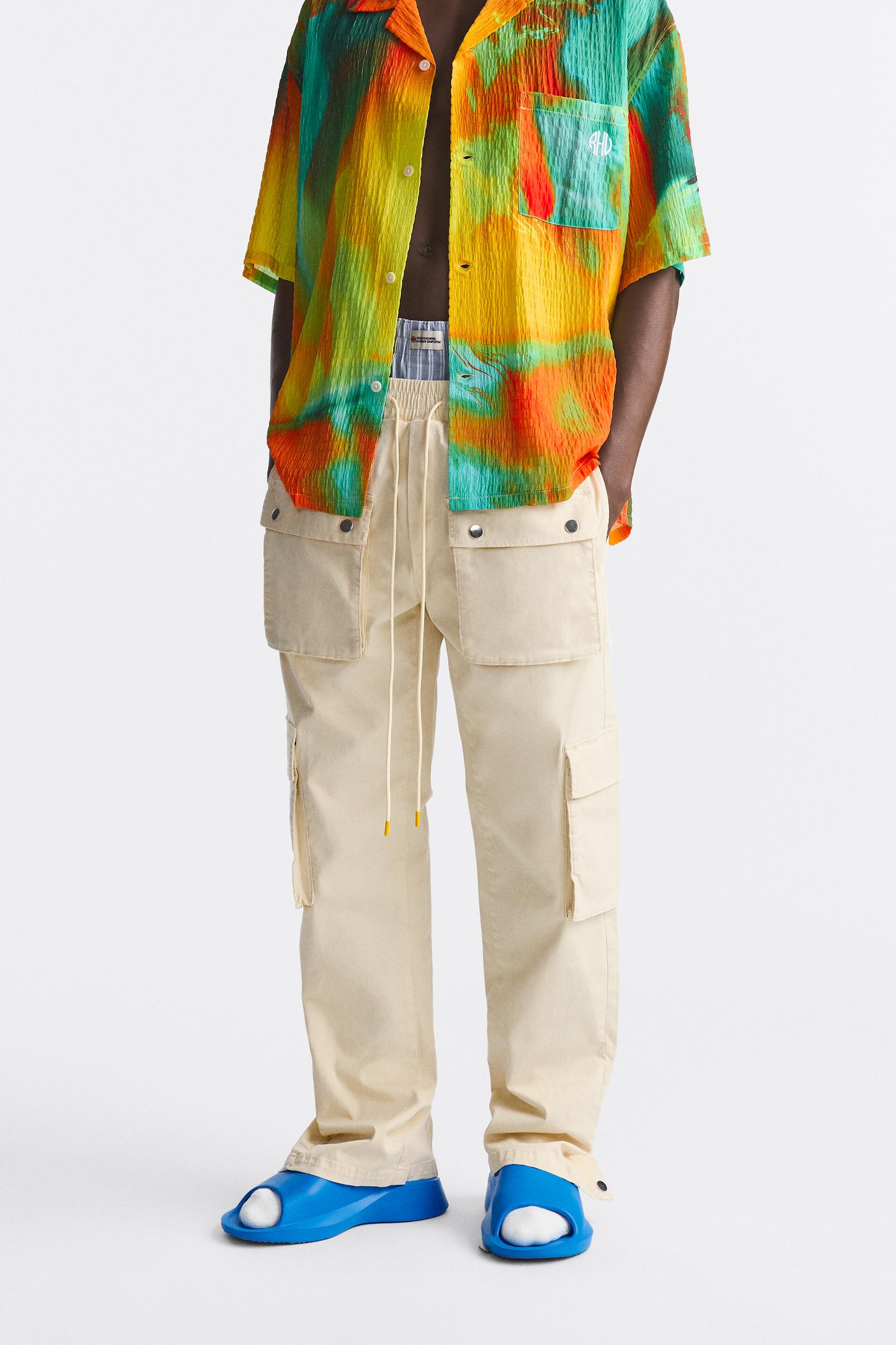 

Брюки мужские ZARA 01538417 бежевые XL (доставка из-за рубежа), 01538417