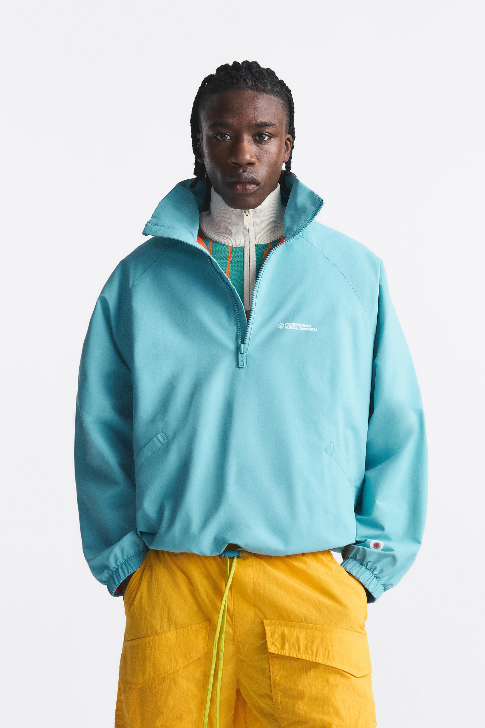 

Анорак мужской ZARA 01538416 синий S/M (доставка из-за рубежа), 01538416
