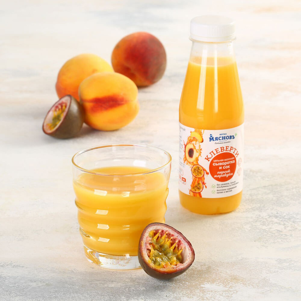 Сыворотка МясновЪ ФЕРМА Клеверти персик-маракуйя 0,3% 300 мл