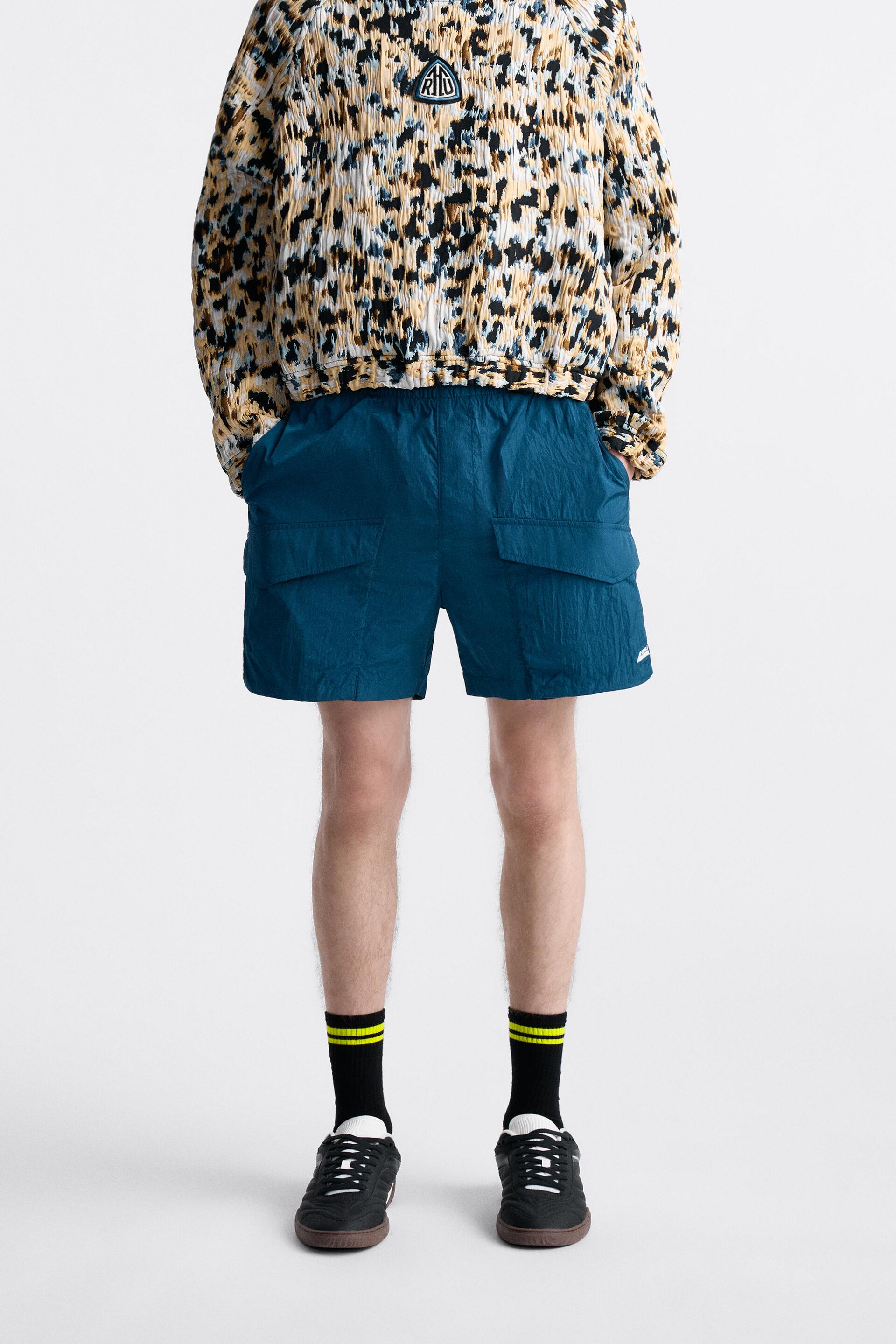 

Шорты мужские ZARA 01538414 синие L (доставка из-за рубежа), Синий, 01538414