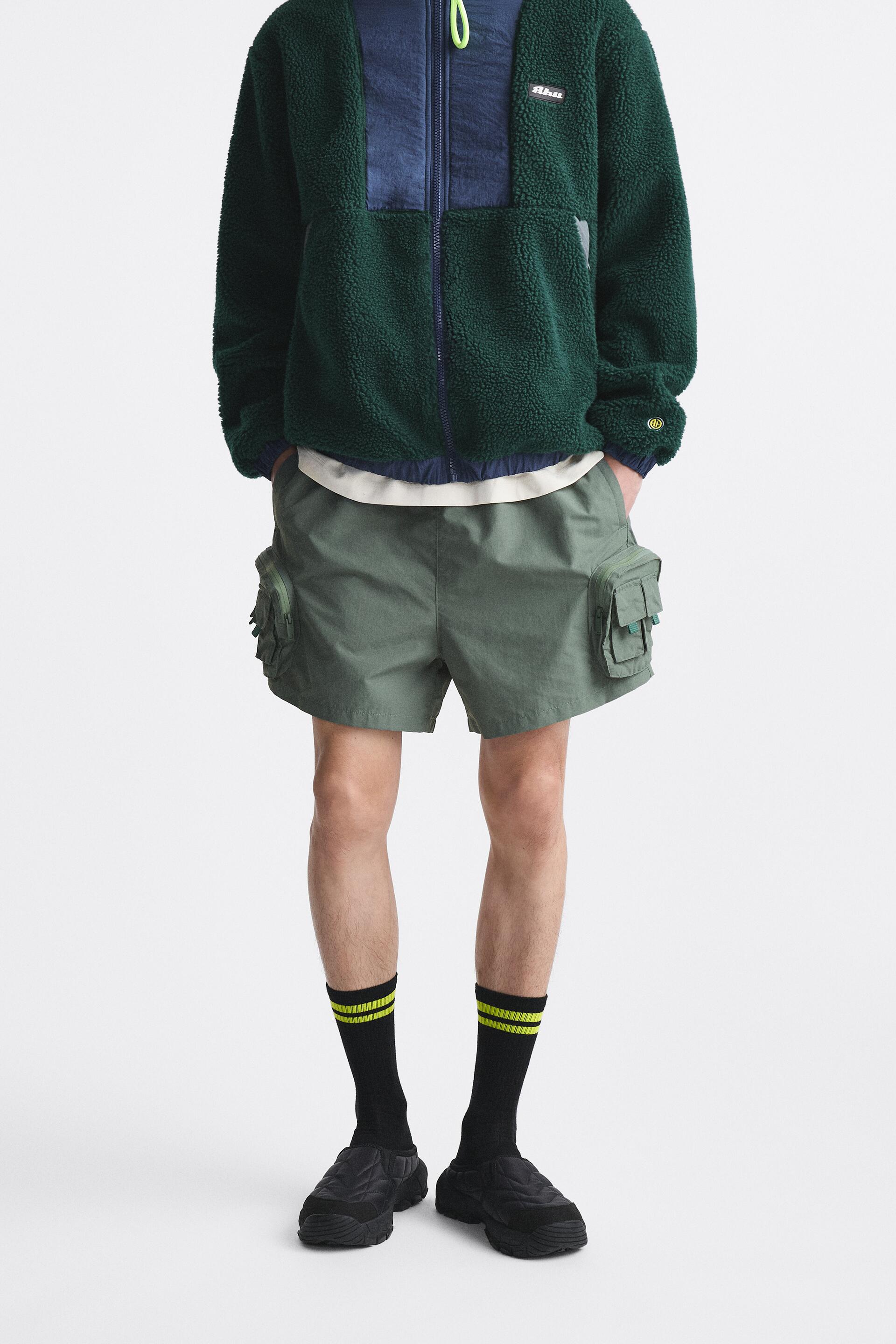 

Шорты мужские ZARA 01538412 бирюзовые L (доставка из-за рубежа), Бирюзовый, 01538412