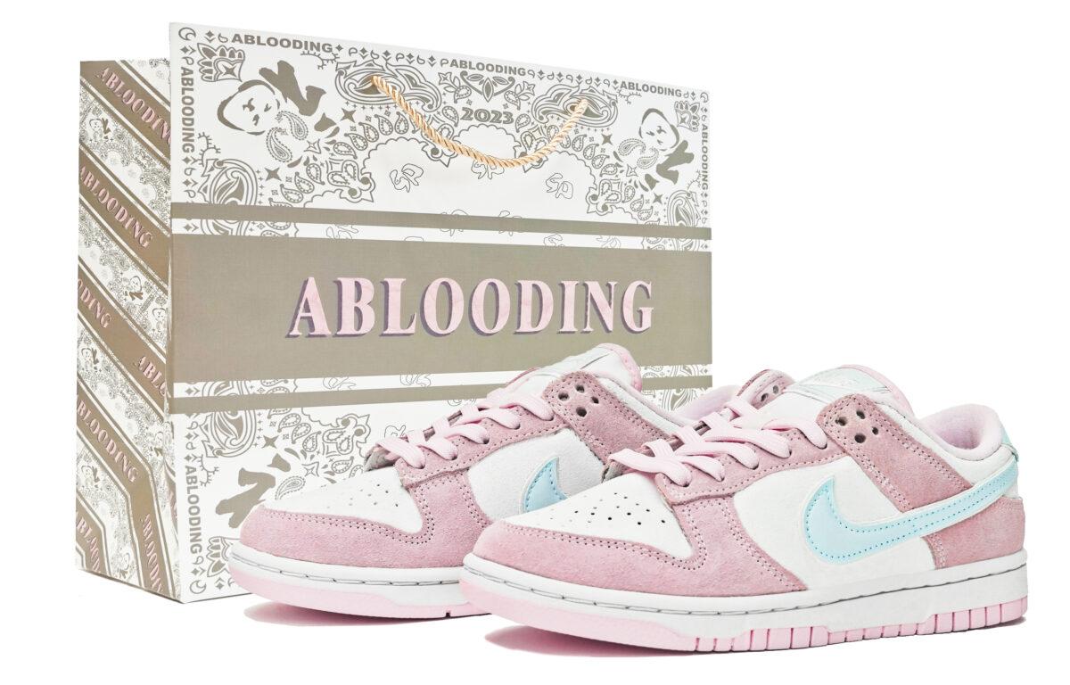 

Кеды унисекс Nike Dunk Low ABLOODING белые 35.5 EU, Белый, Dunk Low ABLOODING