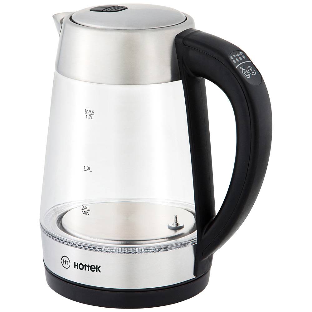 

Чайник электрический Hottek HT-960-022 1.7 л прозрачный, HT-960-022