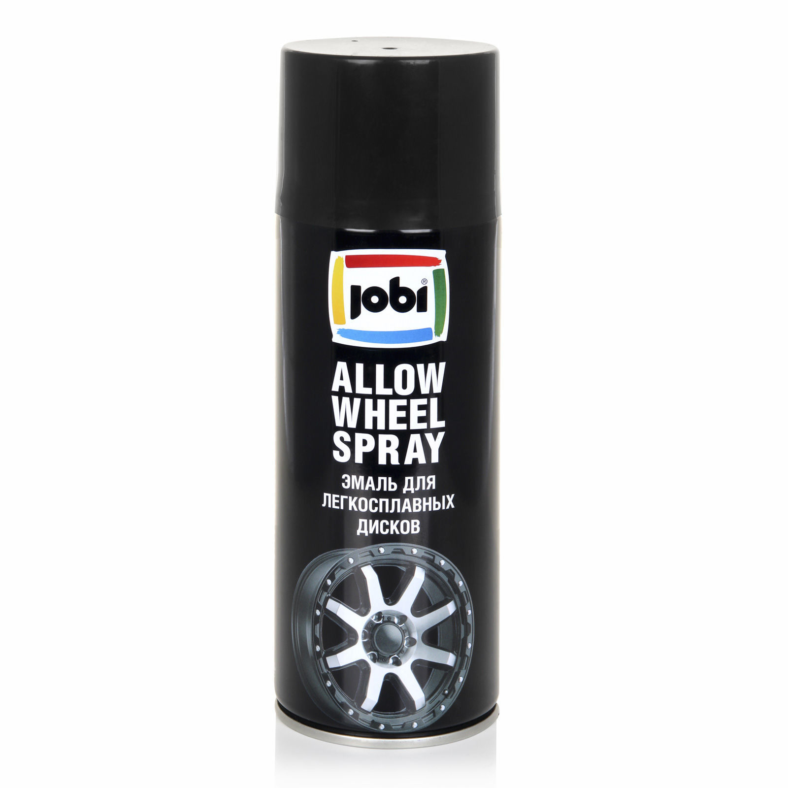 Эмаль Jobi Allow Wheel Spray для легкосплавных дисков, черный, аэрозоль, 32276, 520 мл
