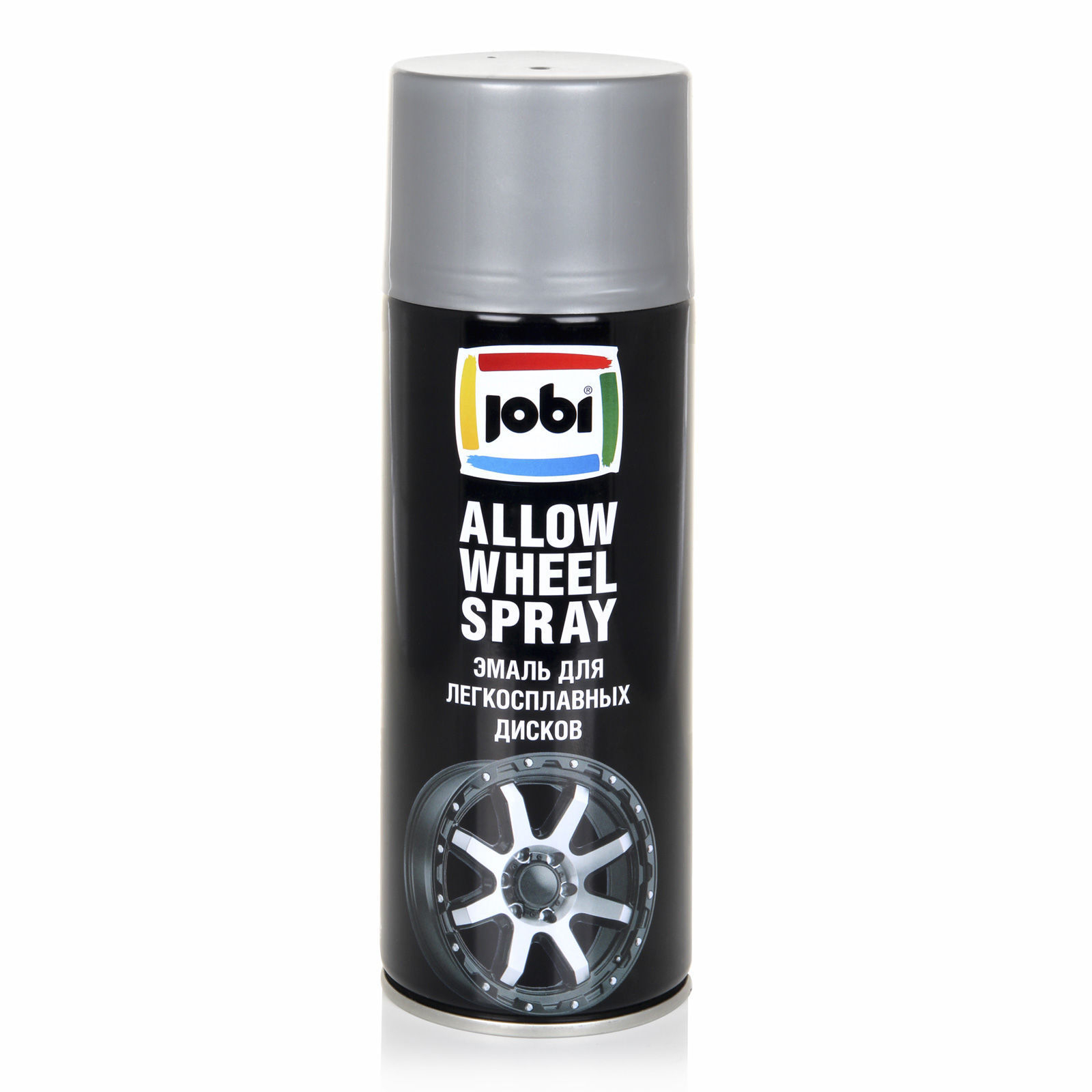 Эмаль Jobi Allow Wheel Spray для легкосплавных дисков, серебро, аэрозоль, 32275, 520 мл