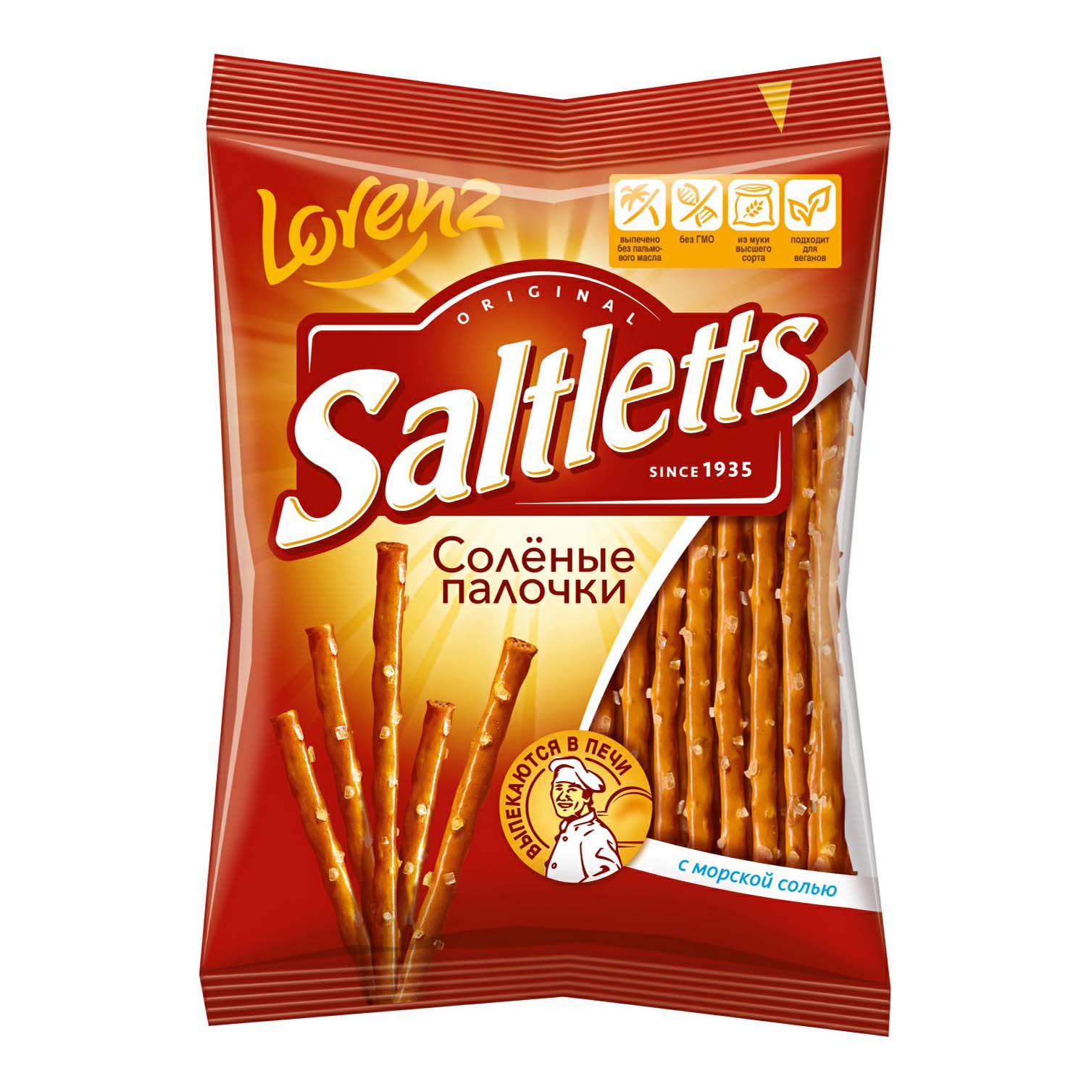 Соломка Lorenz Saltletts Классическая соленая 75 г