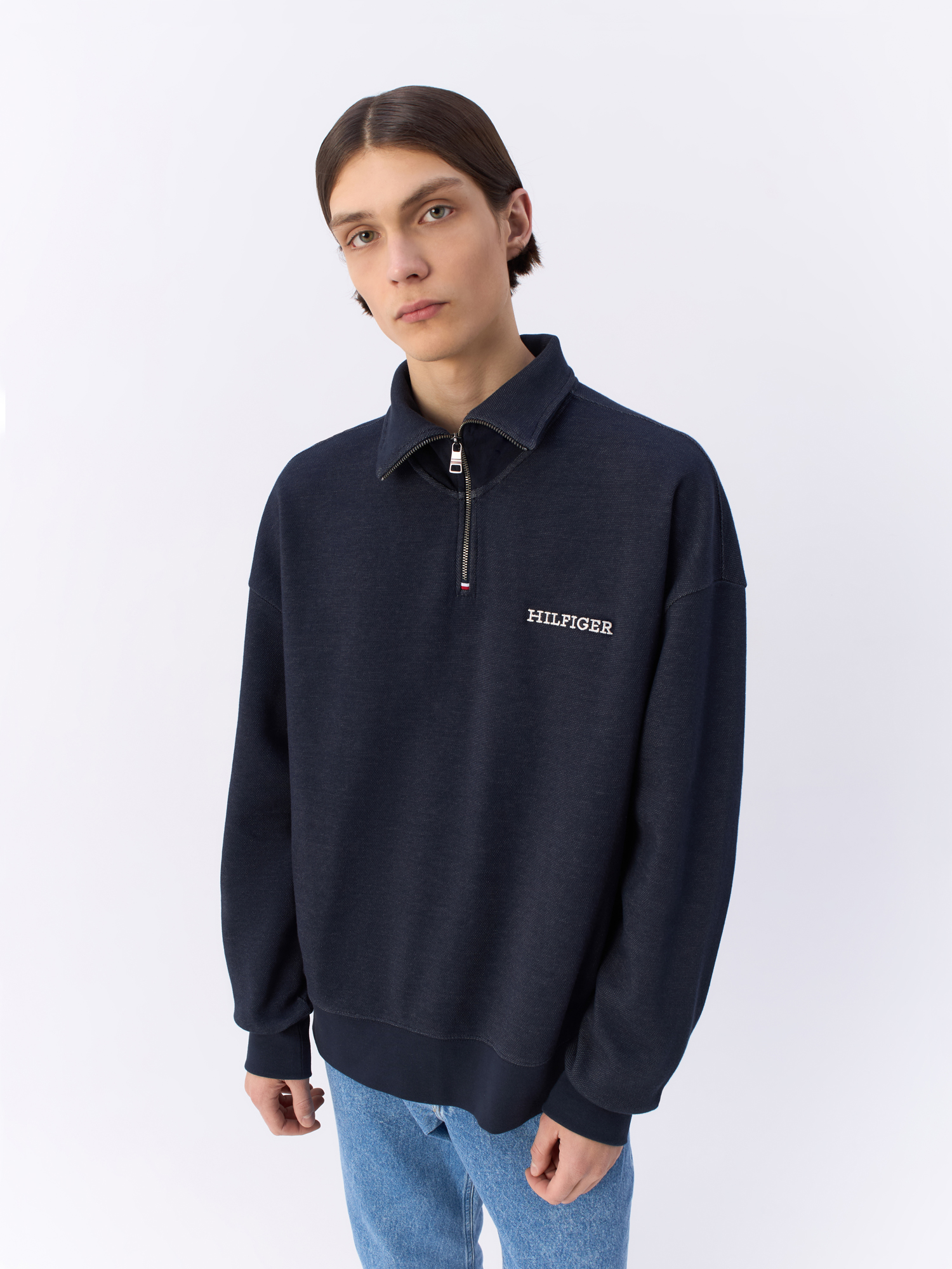 Толстовка мужская Tommy Hilfiger MW0MW33637 синяя XXL 11515₽