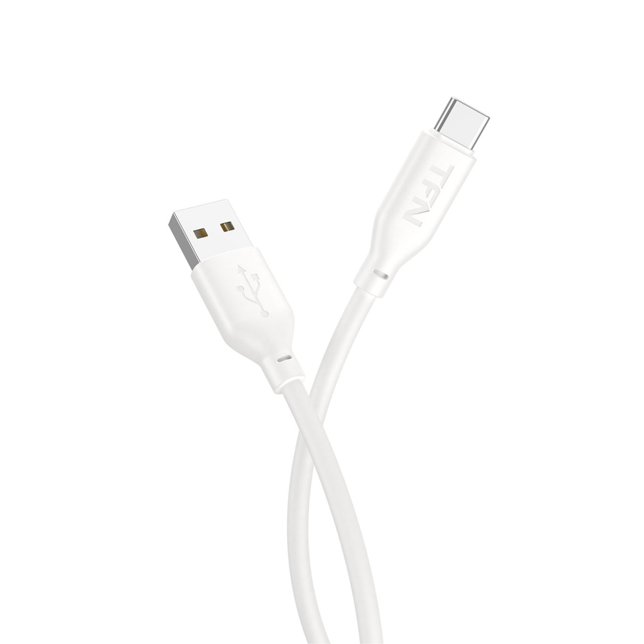 фото Кабель tfn usb - usb type-c силикон 2а, 0.6 м, белый (tfncsilac06mwh)