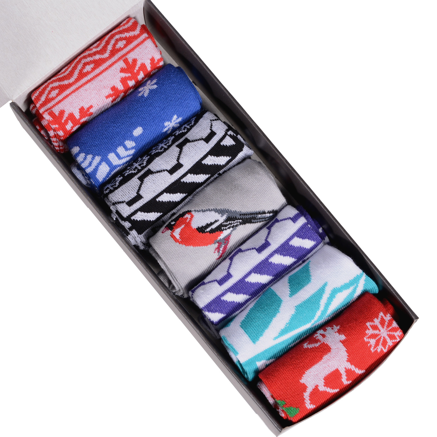 Комплект носков женских Flappers Peppers 7-1МБ19Ж-4 разноцветных 23-25 (36-39)