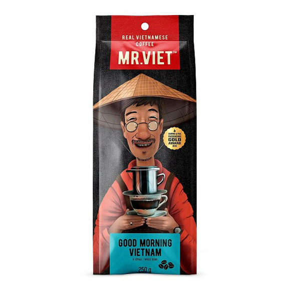 Кофе Mr.Viet Доброе утро натуральный жареный в зернах 250 г