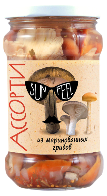 

Ассорти SunFeel из маринованных грибов 314 мл