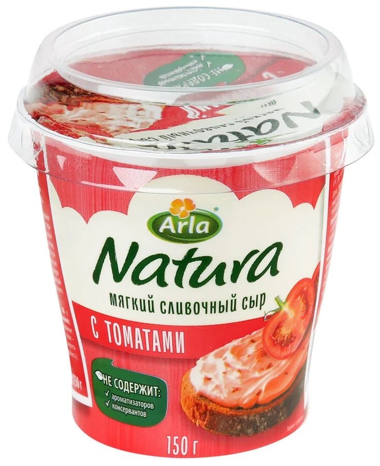 

Сыр мягкий Arla Natura сливочный с томатами 55% 150 г