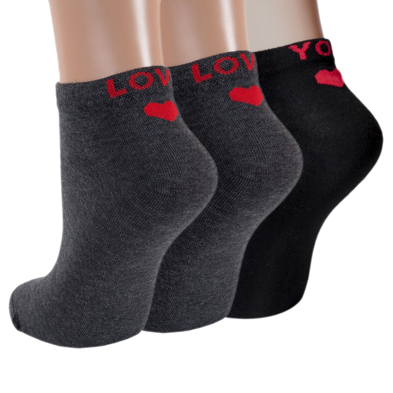 Комплект носков женских Rusocks 3-Ж-235 разноцветных 23-25