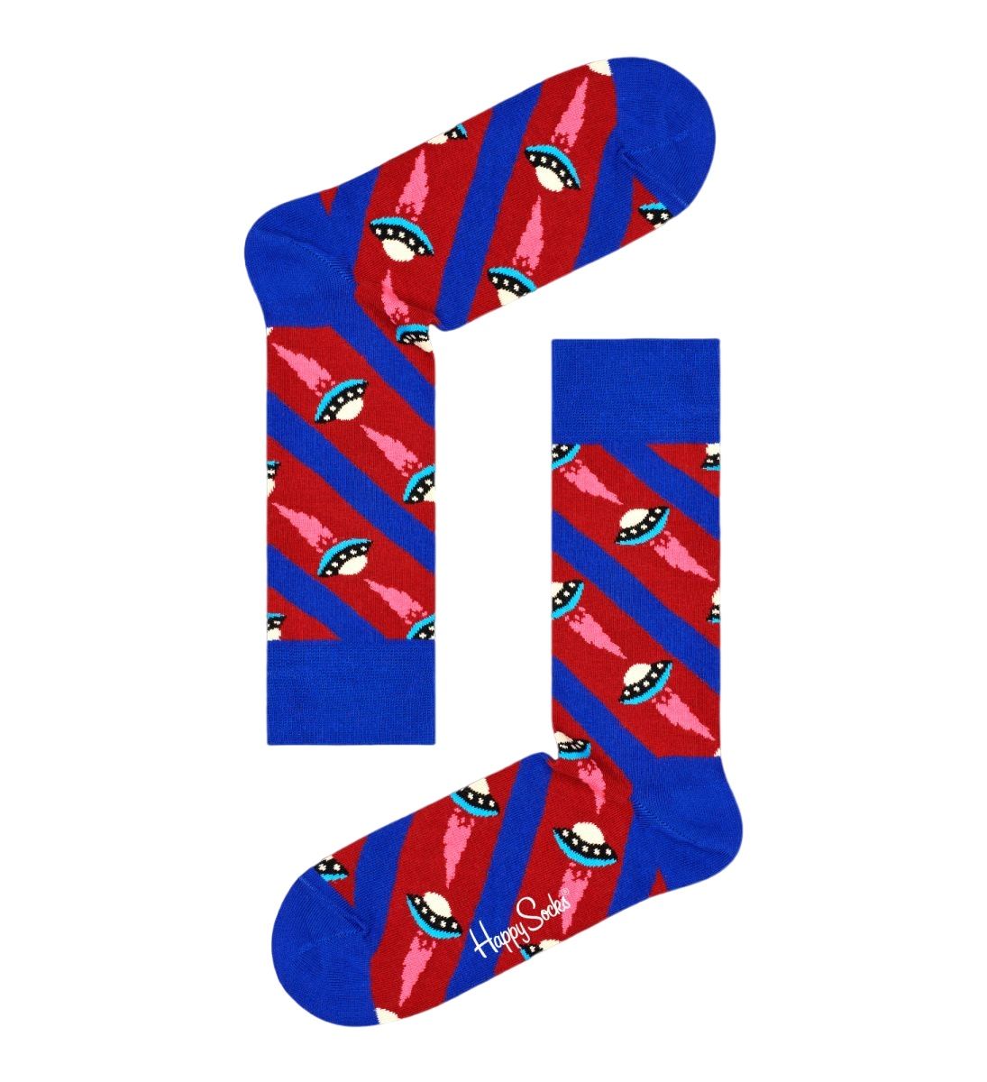 

Носки мужские Happy Socks UFO01 синие 25, Синий, UFO01