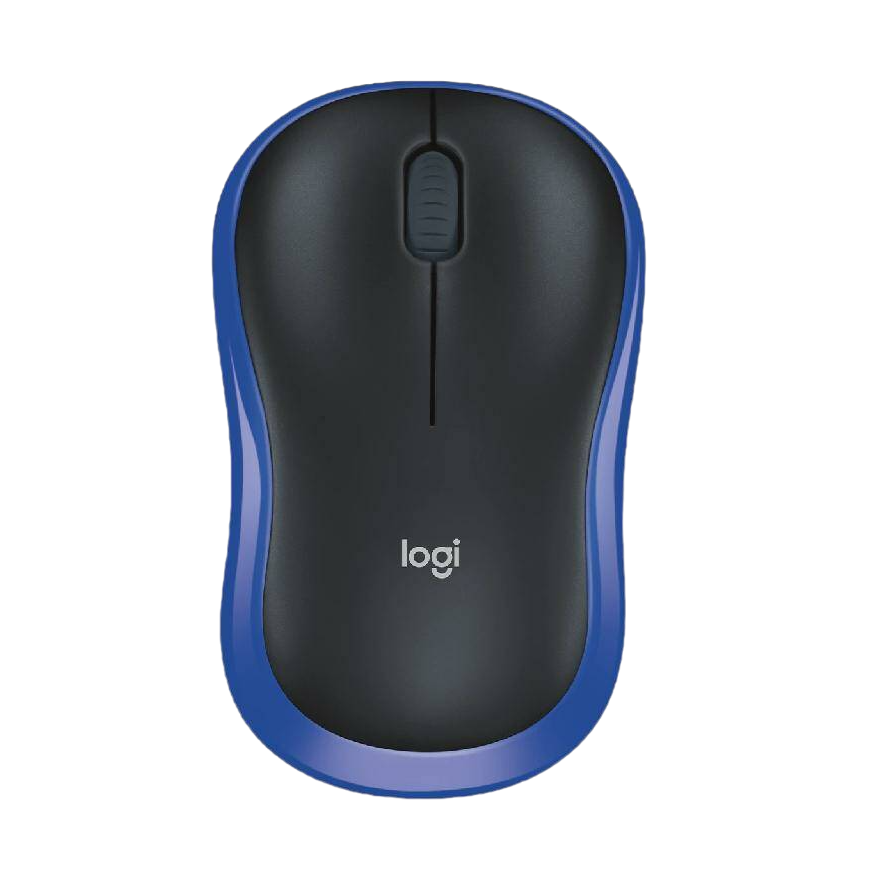 Беспроводная мышь Logitech M185 синий, черный (910-002632)