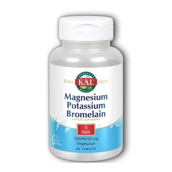 KAL Magnesium Potassium Bromelain 60ct