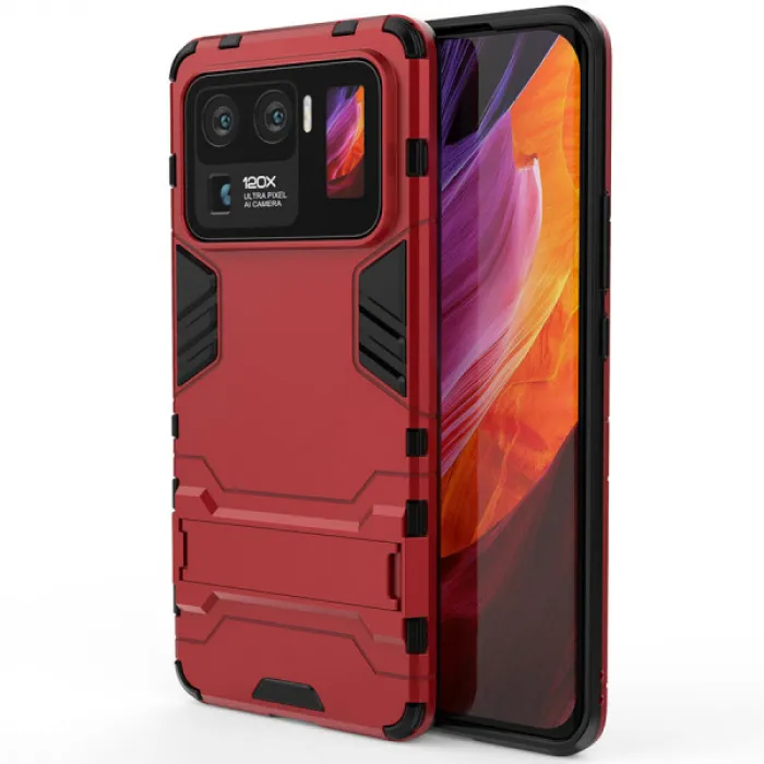 

Противоударный чехол Epik Transformer-подставка для Xiaomi Mi 11 Ultra, Красный, Transformer