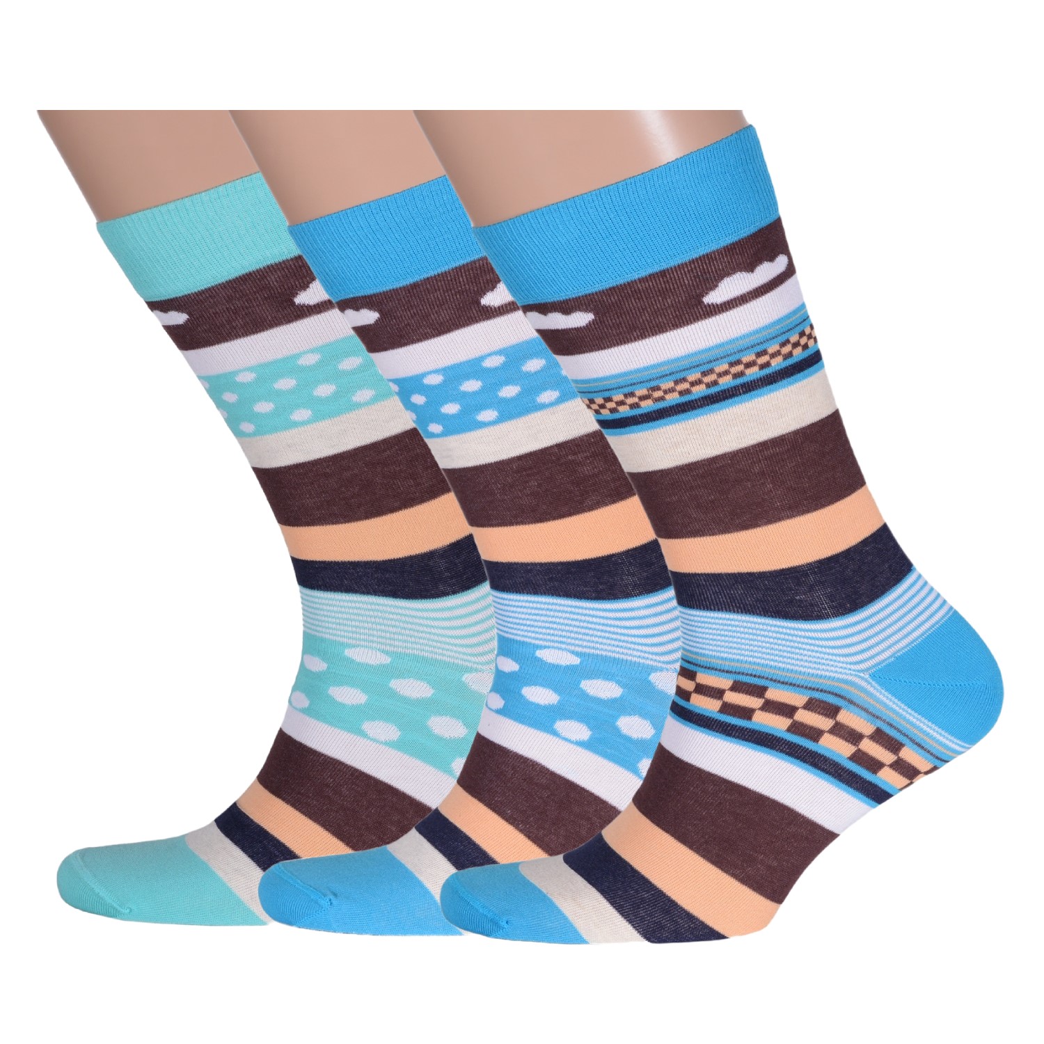 фото Комплект носков мужских lorenzline 3-е23 разноцветных 25
