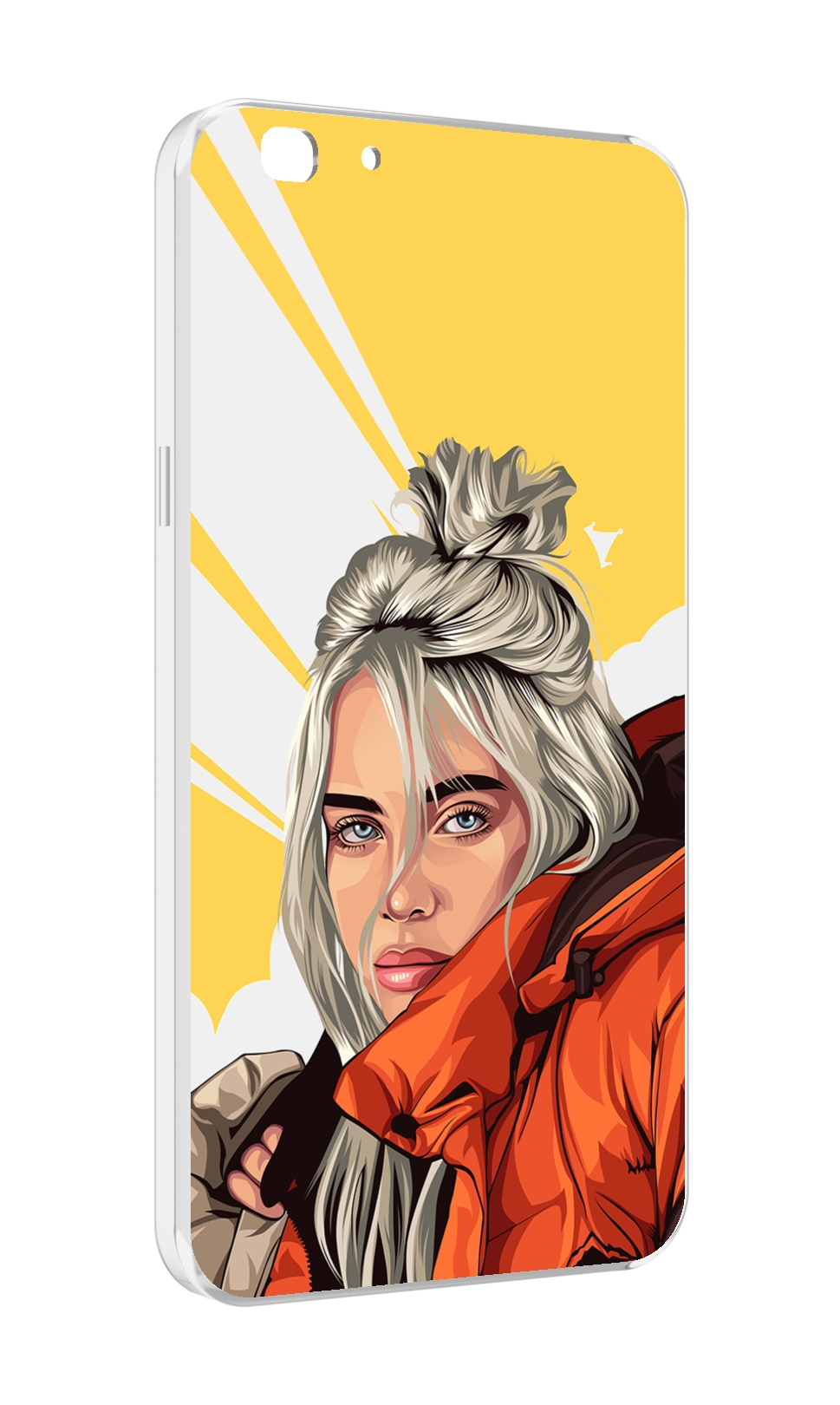 Чехол MyPads билли-айлиш-в-куртке для Oppo A77/F3 (2017 год)