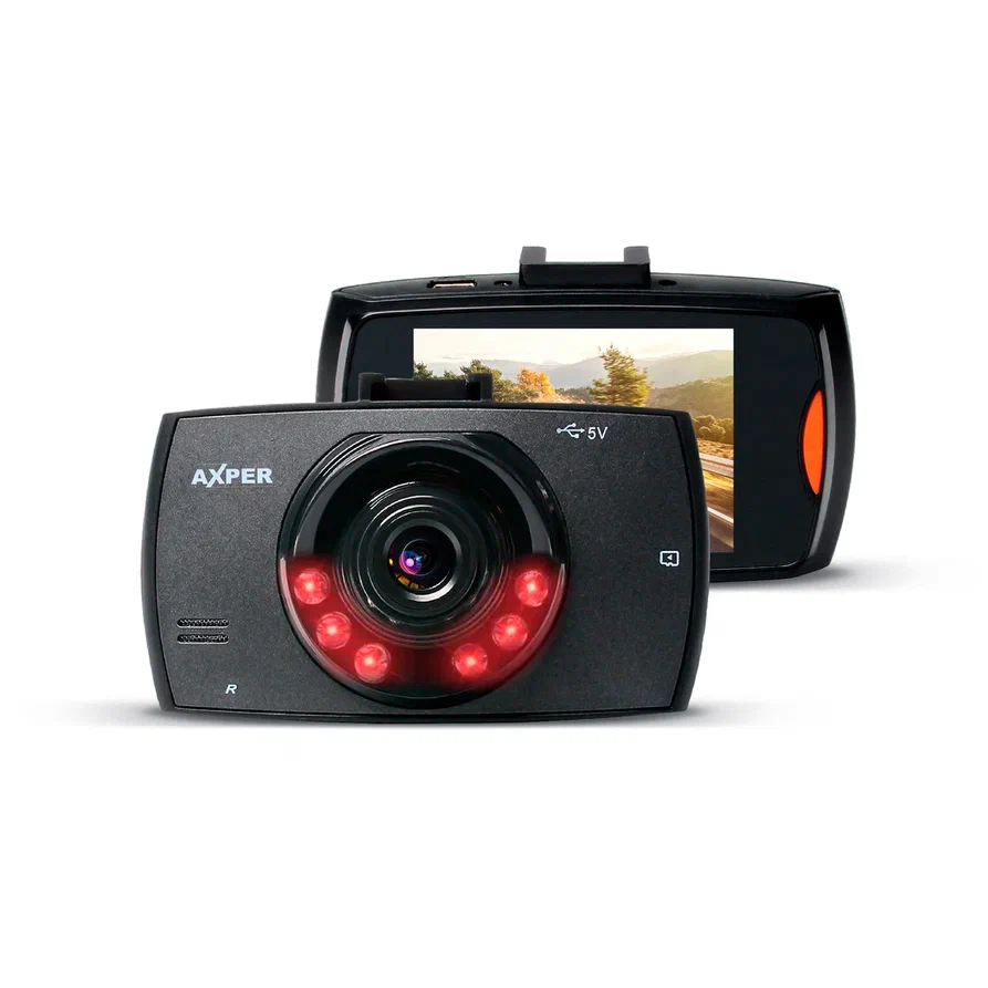 Видеорегистратор автомобильный AXPER Simple с 360 гр и датчиком удара / авторегистратор