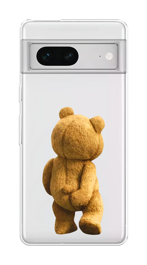 

Чехол на Google Pixel 7 "Медвежья спина", Коричневый;прозрачный, 271250-1