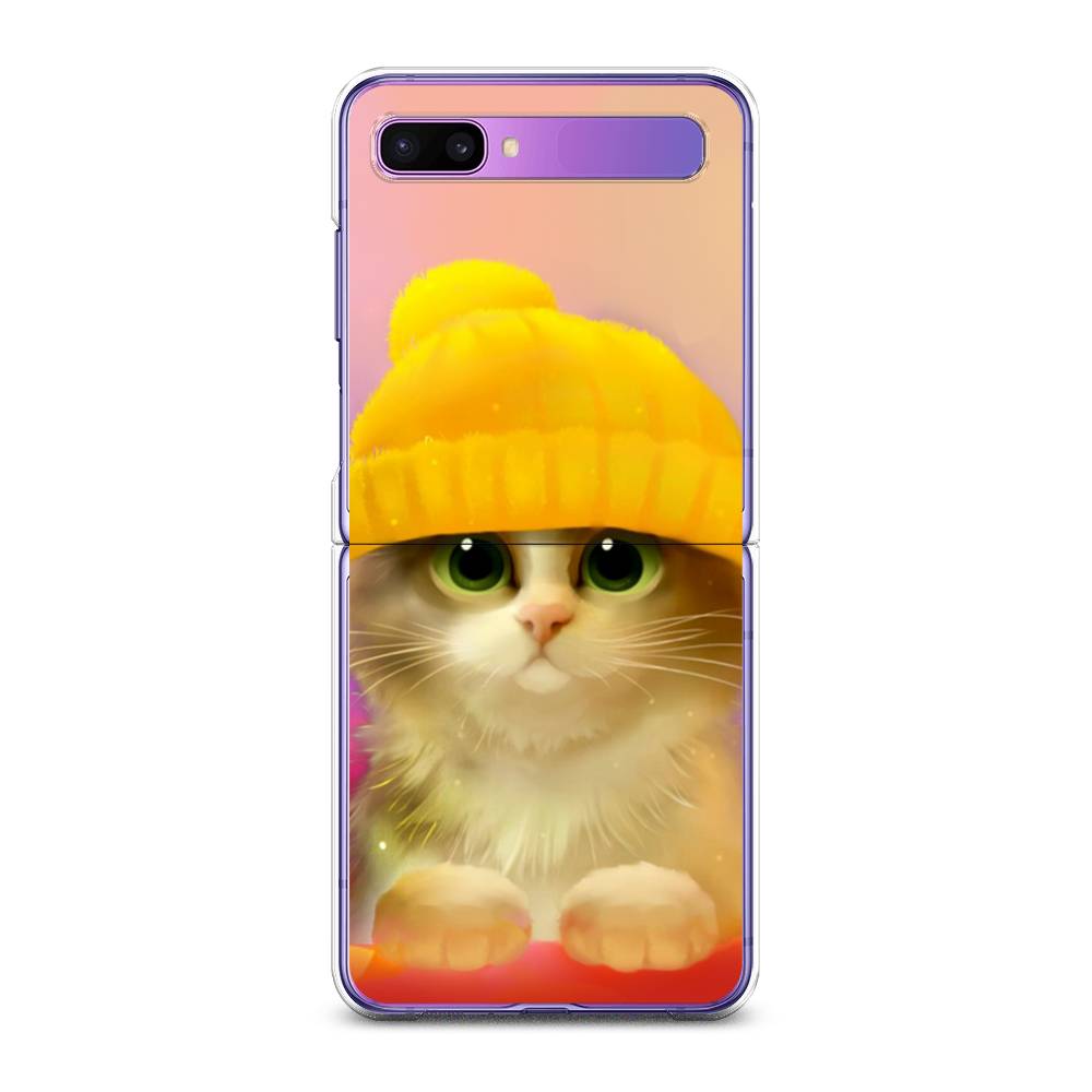 

Чехол Awog для Samsung Galaxy Z Flip 1 "Котенок в желтой шапке", 2107150-2