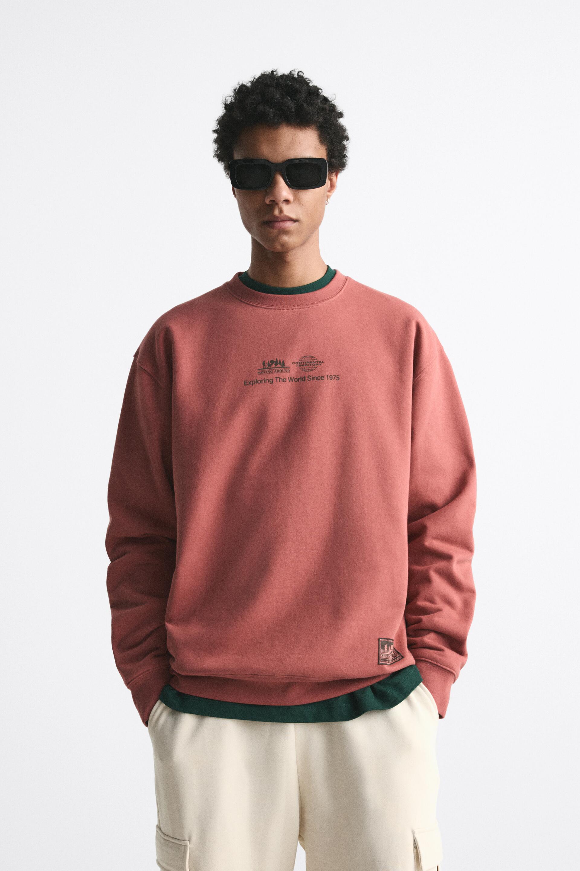 

Свитшот мужской ZARA 01165414 красный L (доставка из-за рубежа), 01165414