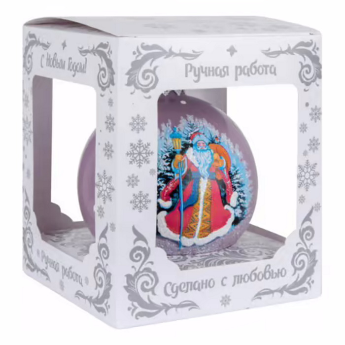 

Шар Дед Мороз царский 8,5 см разноцветный 1 шт.