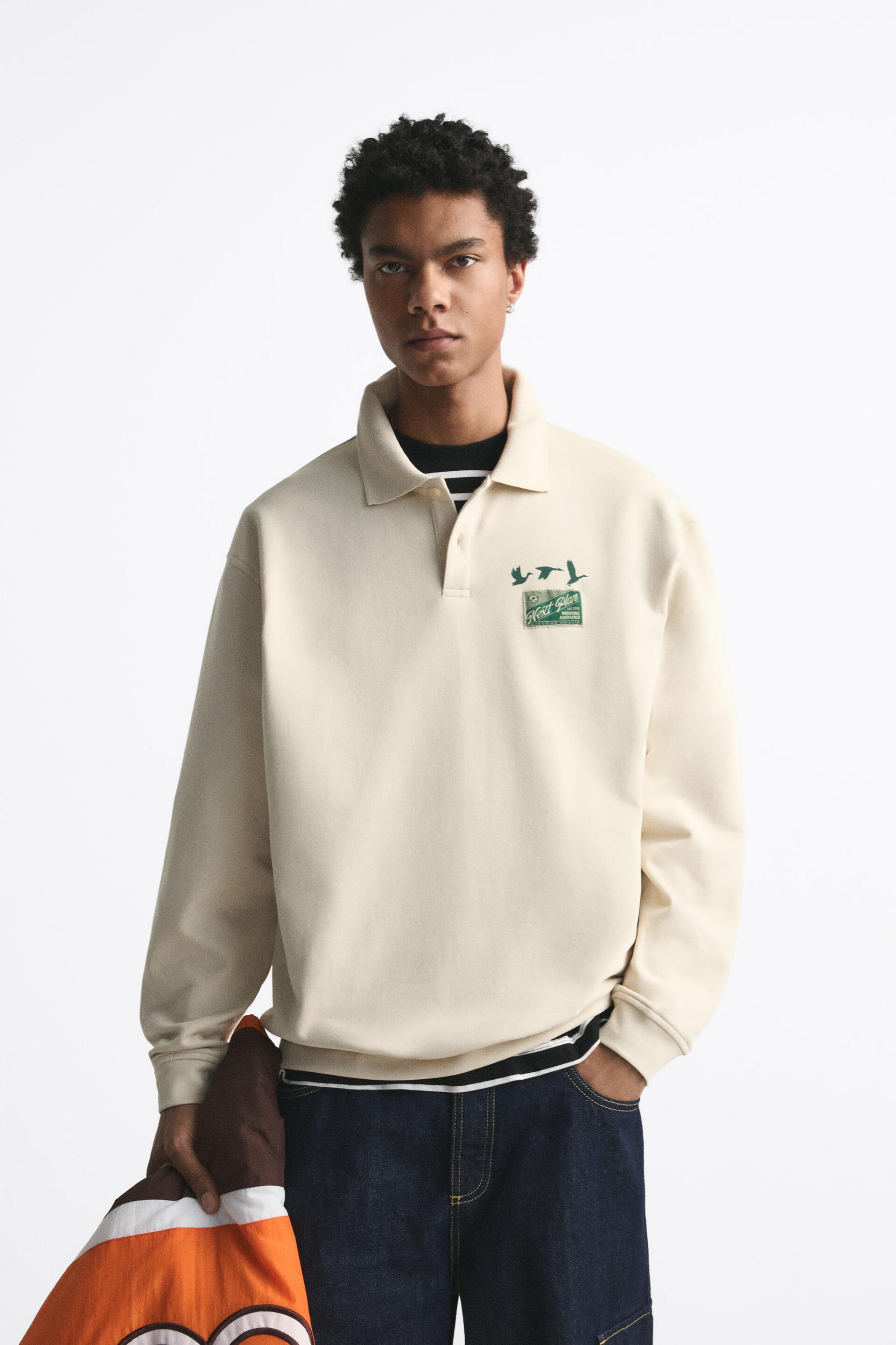 

Свитшот мужской ZARA 01165413 бежевый S (доставка из-за рубежа), 01165413