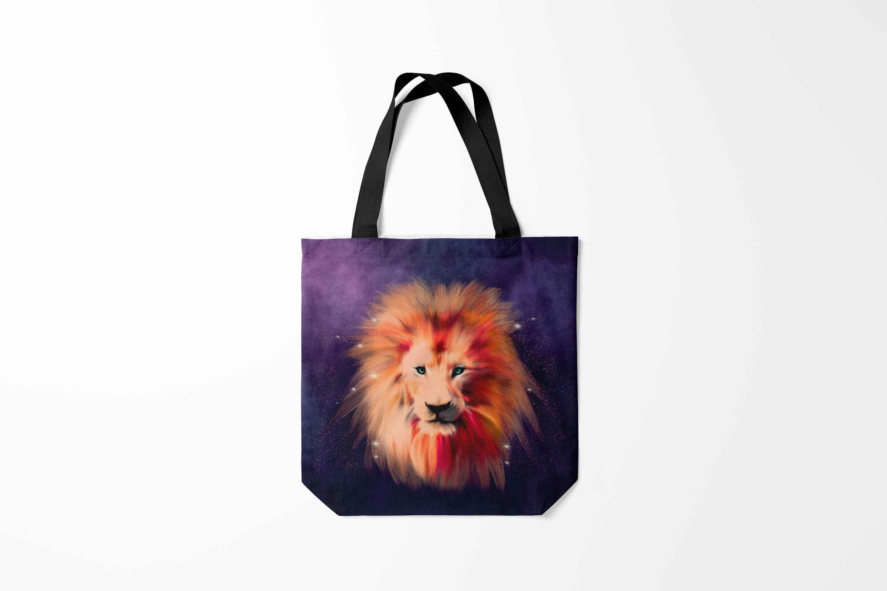 

Сумка шoппер унисекс Burnettie Хищники Space Lion, фиолетовый, Хищники Space Lion