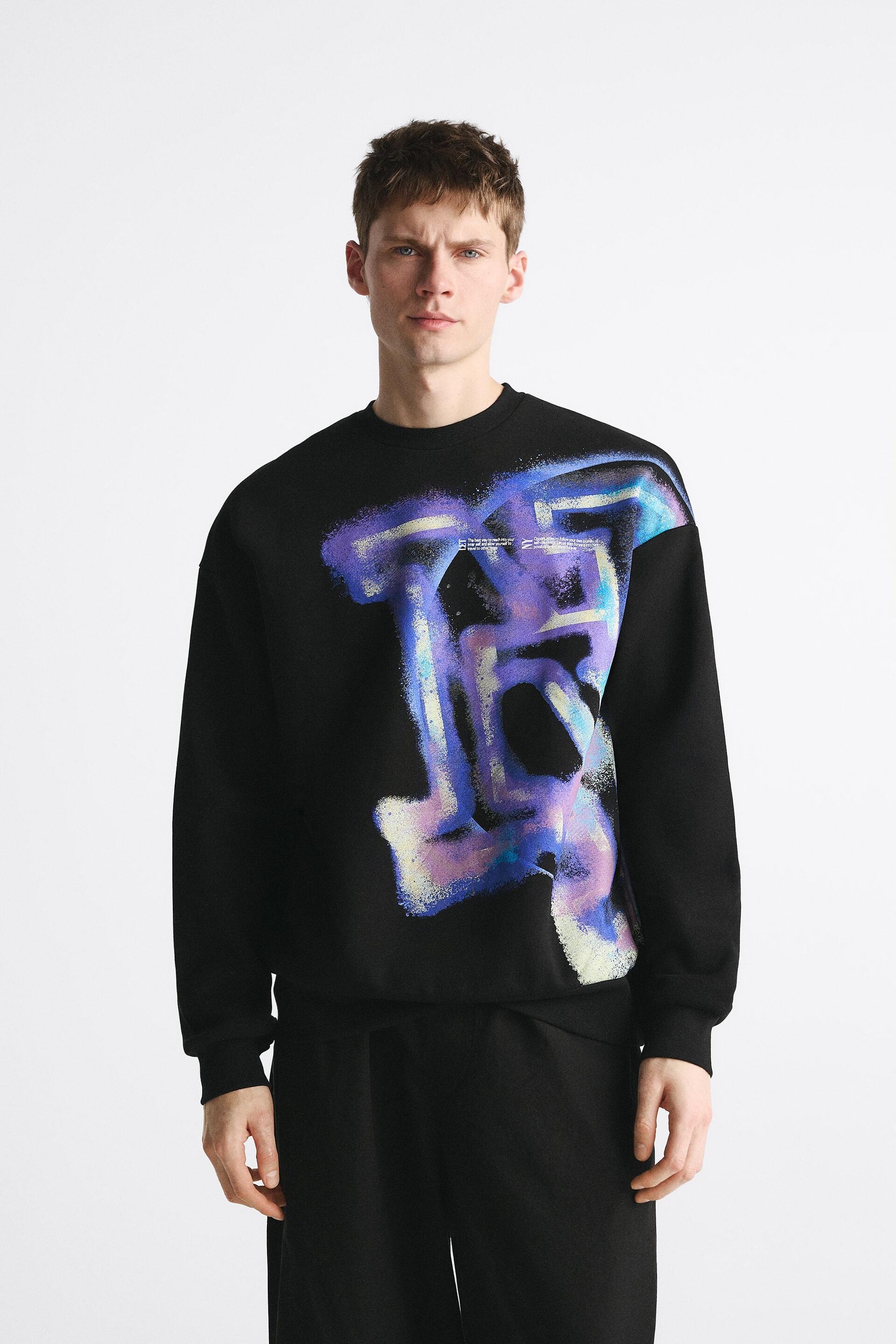 

Свитшот мужской ZARA 00962450 черный L (доставка из-за рубежа), 00962450