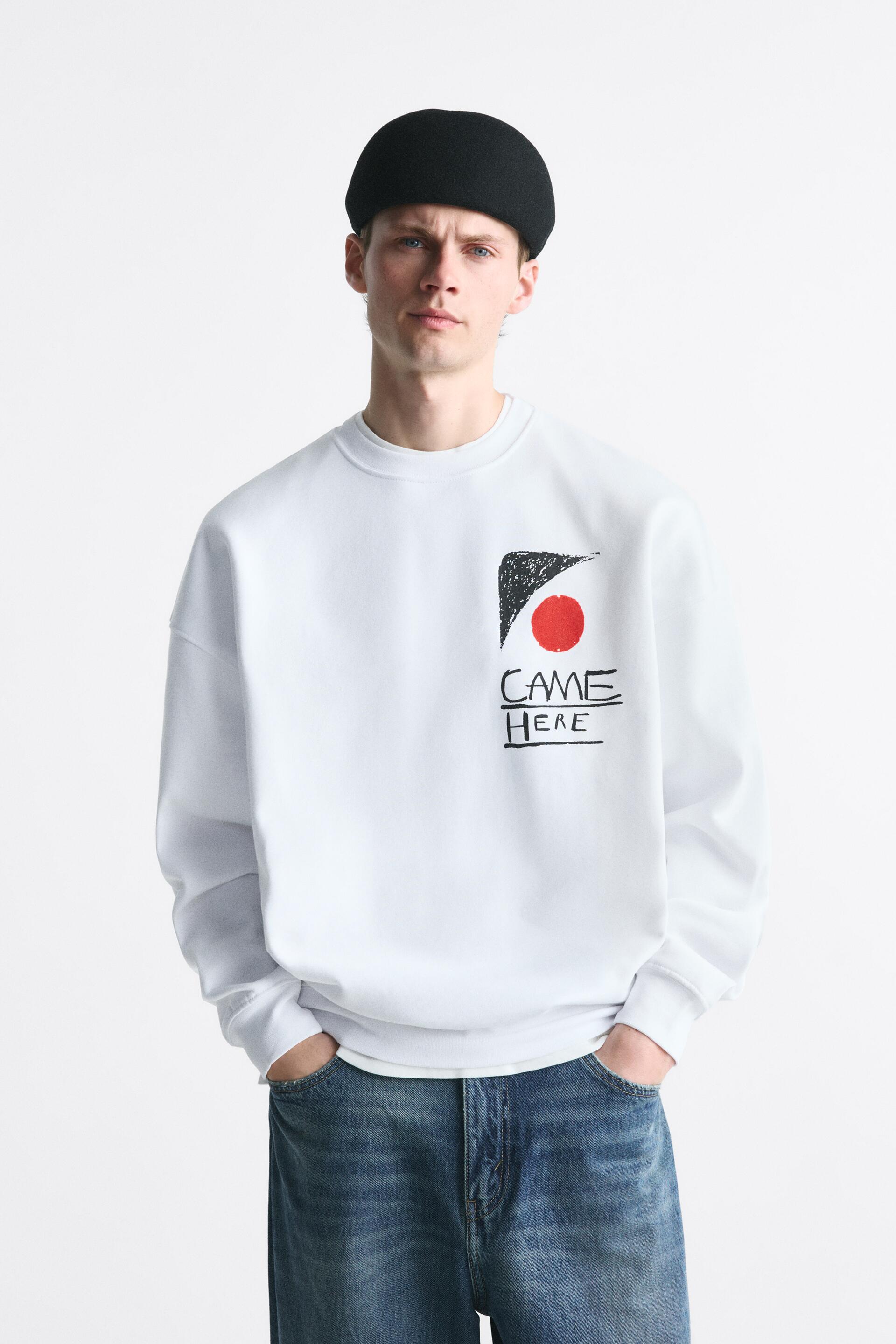 

Свитшот мужской ZARA 00962417 белый M (доставка из-за рубежа), 00962417