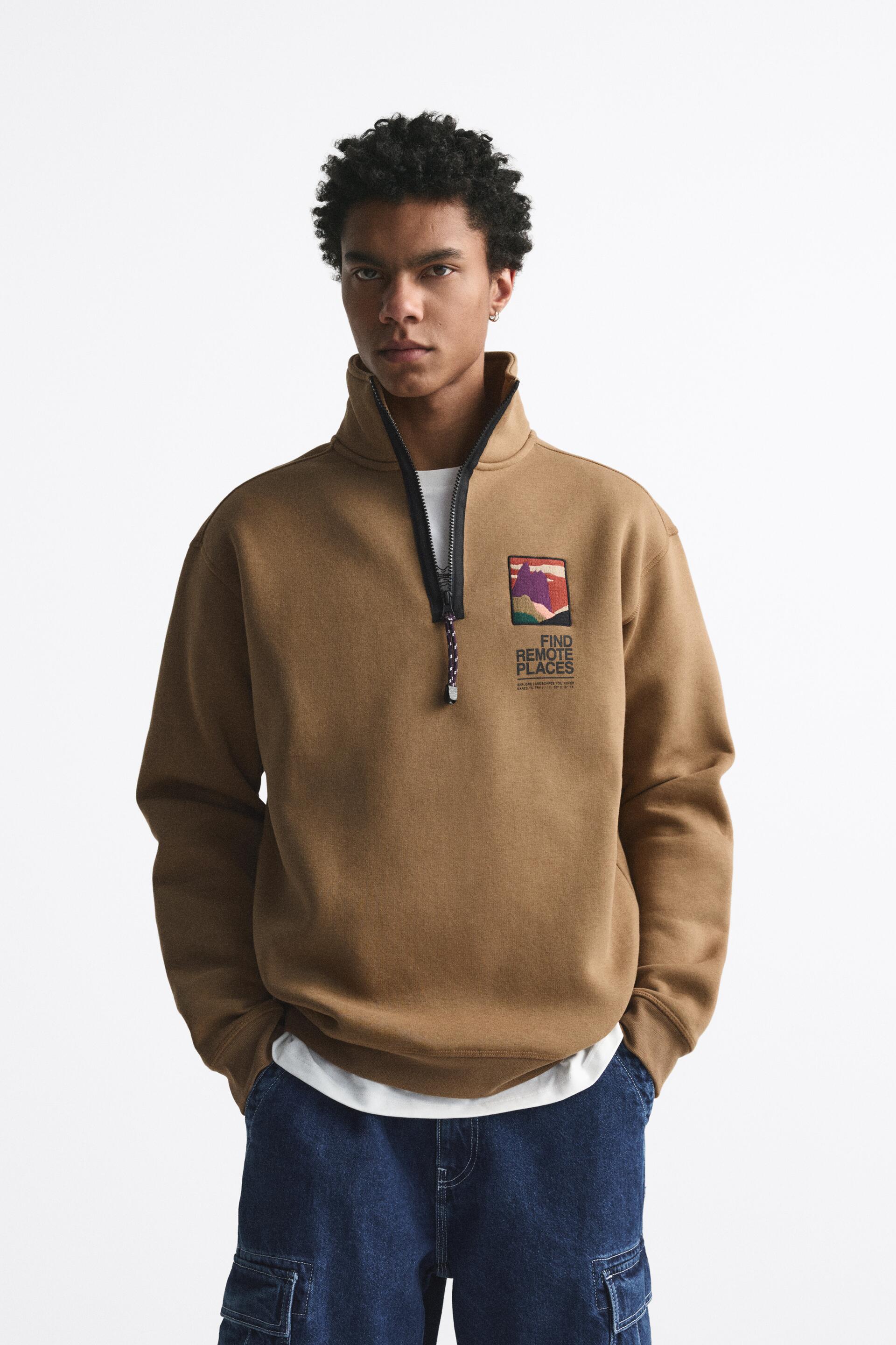 

Свитшот мужской ZARA 00962407 коричневый S (доставка из-за рубежа), 00962407