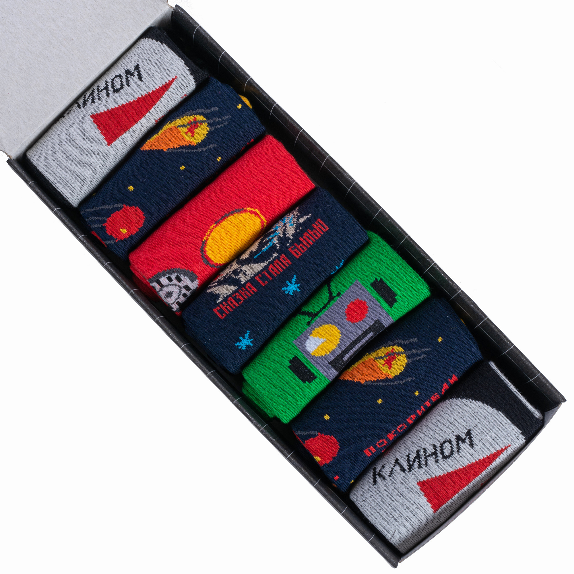 фото Подарочный набор носков мужских moscowsocksclub вим7-12 разноцветных 27