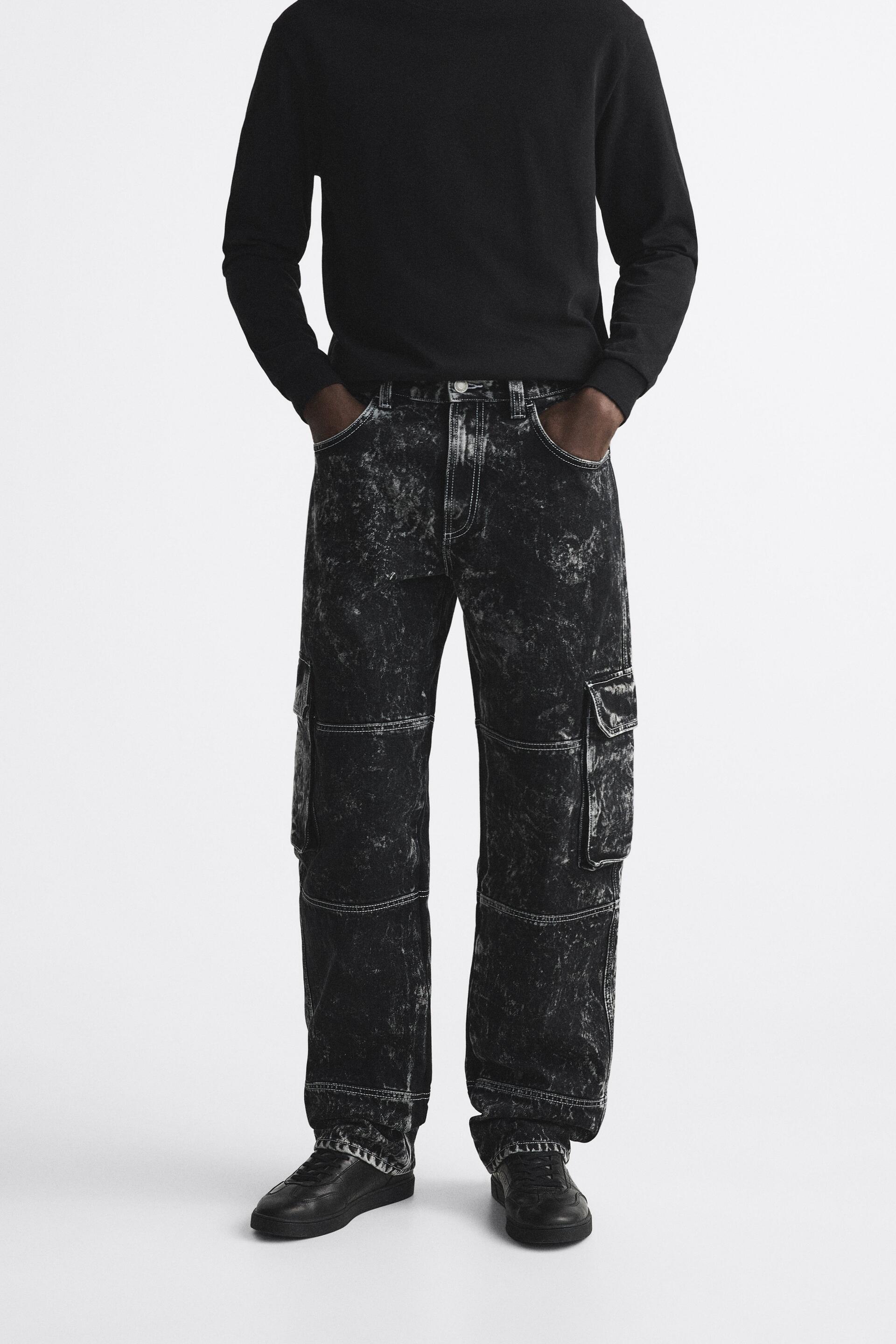 

Джинсы мужские ZARA 00840447 черные 38 (доставка из-за рубежа), Черный, 00840447